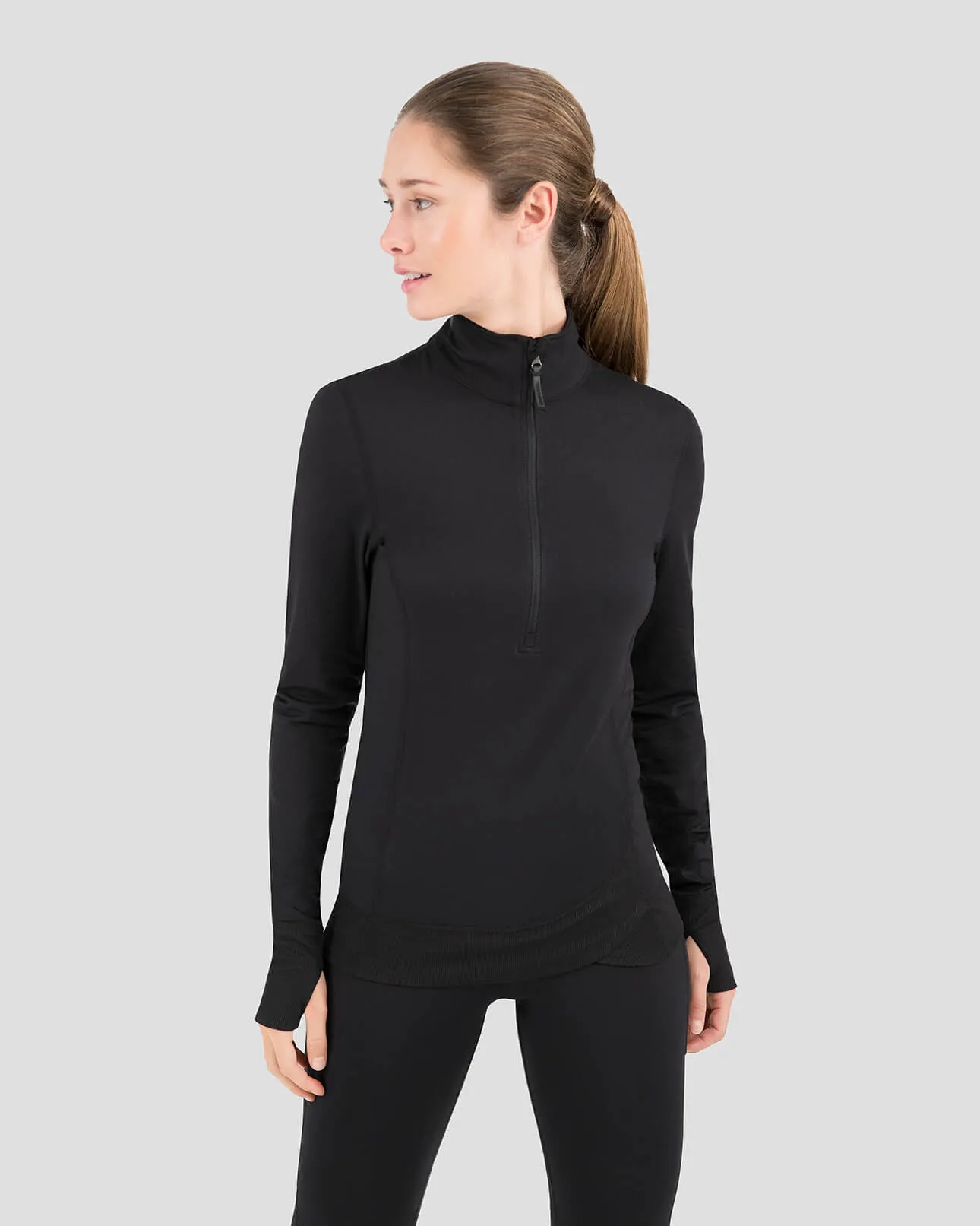 2.0 Women's Cloud Nine Midweight Performance Half-Zip Baselayer Top