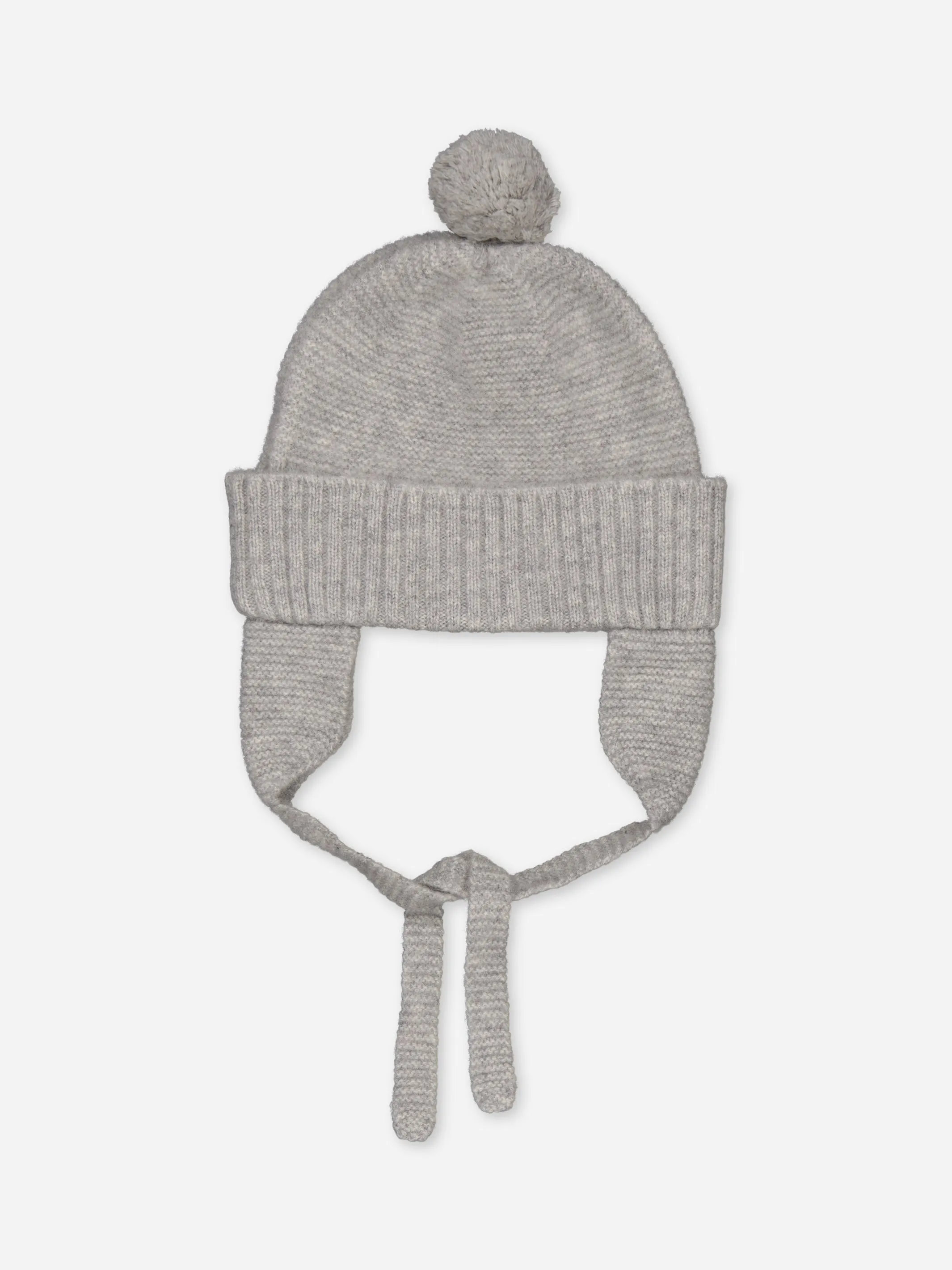 Baby's Cashmere Pompom Beanie Grey