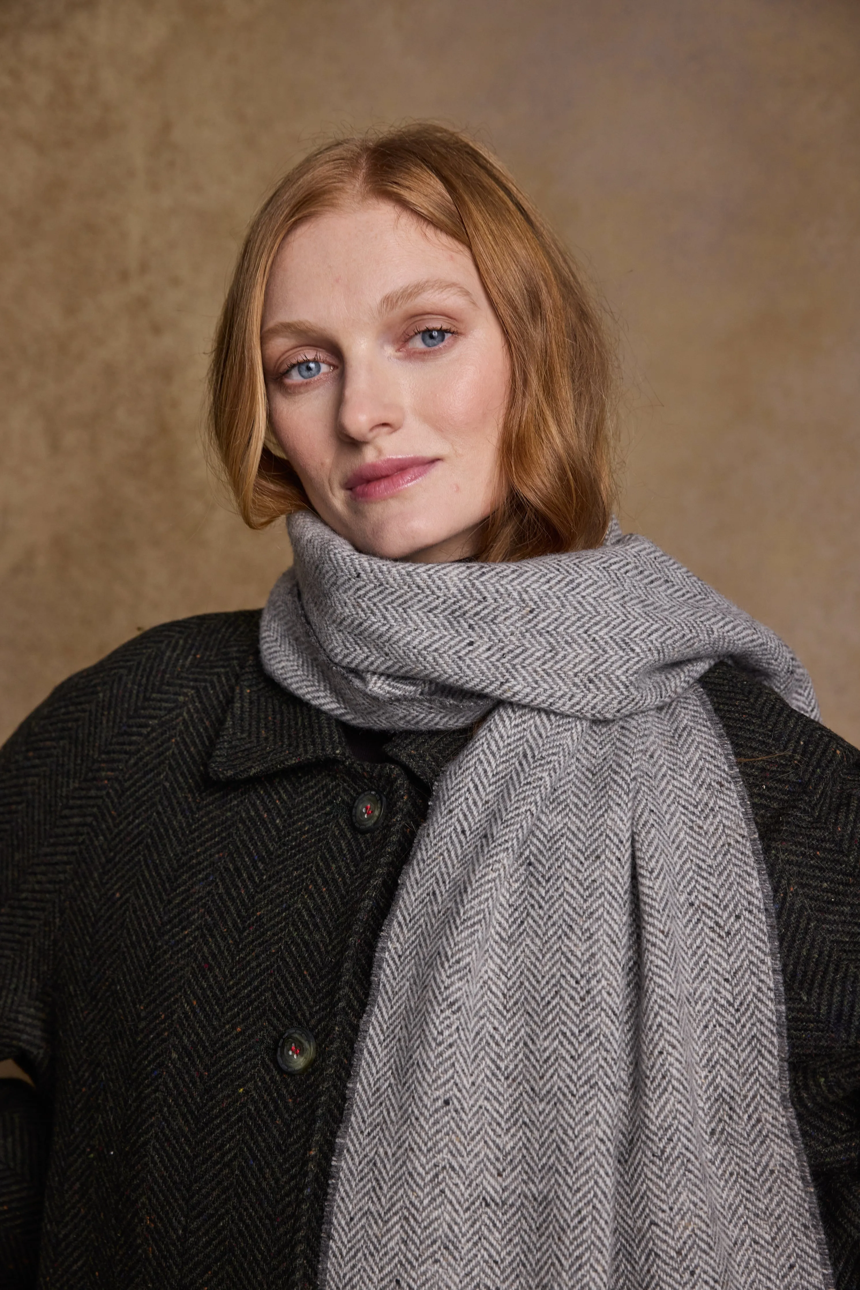 Bonnie Wool Scarf - Soft Grey