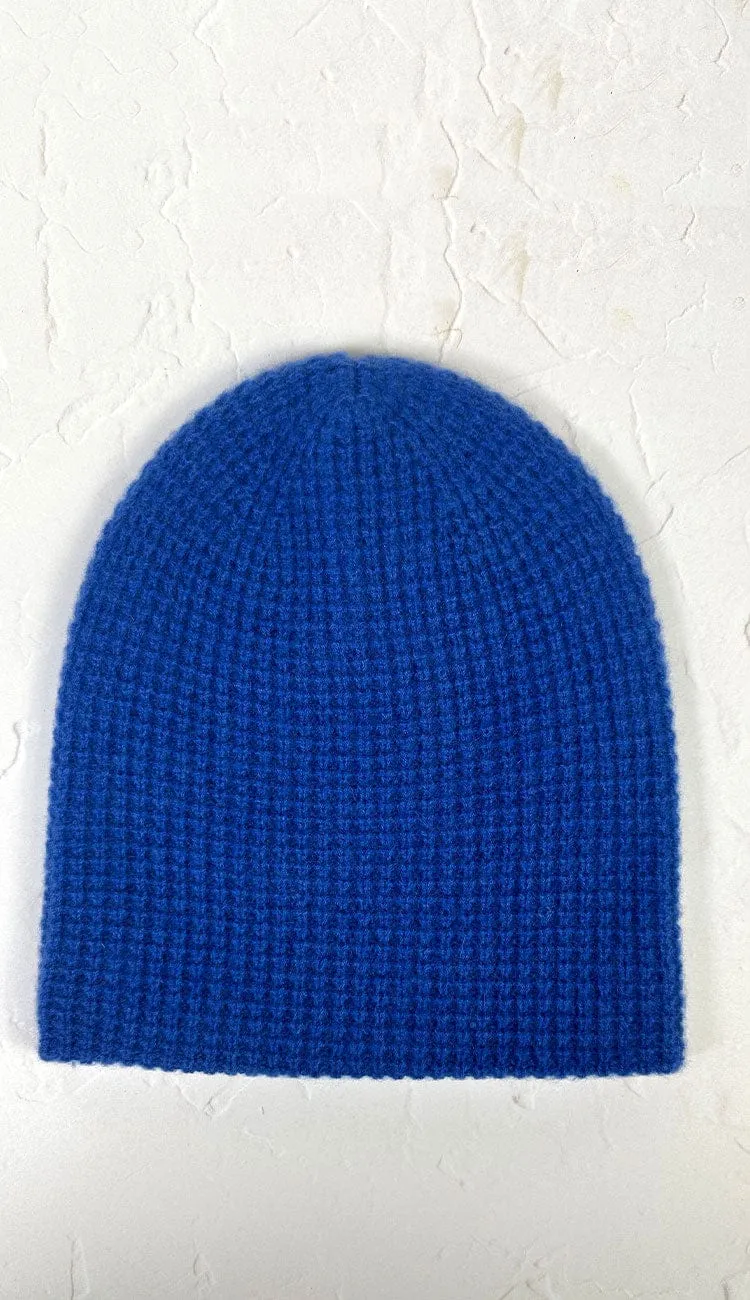 Cashmere Waffle Knit Beanie