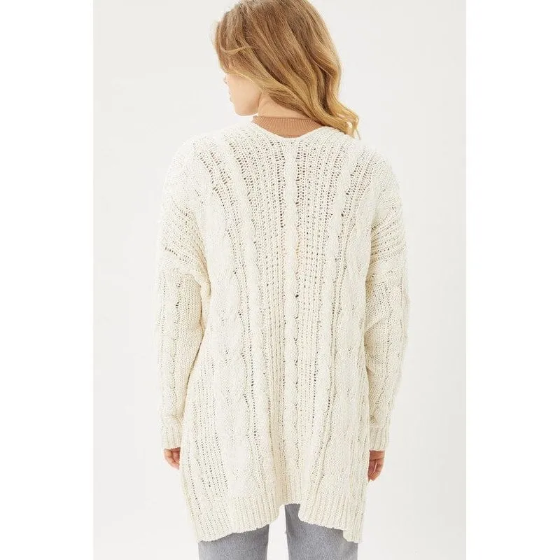 Chunky Cable Knit Cardigan