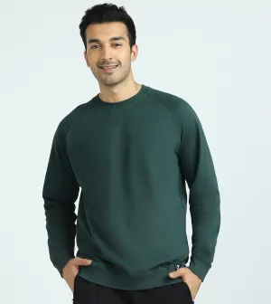 Cruze French Terry Cotton Sweatshirts Forest Green