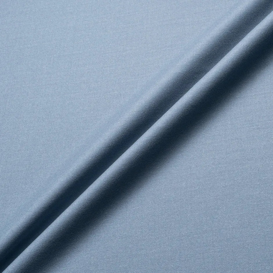 Deep Sky Blue Stretch Wool