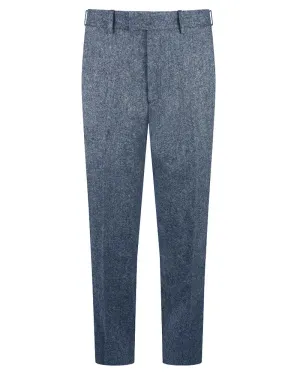 Donegal Tweed Suit Trouser - Light Blue