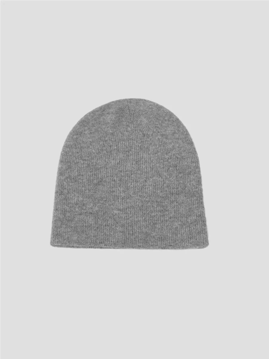 DOUBLE CASHMERE BEANIE