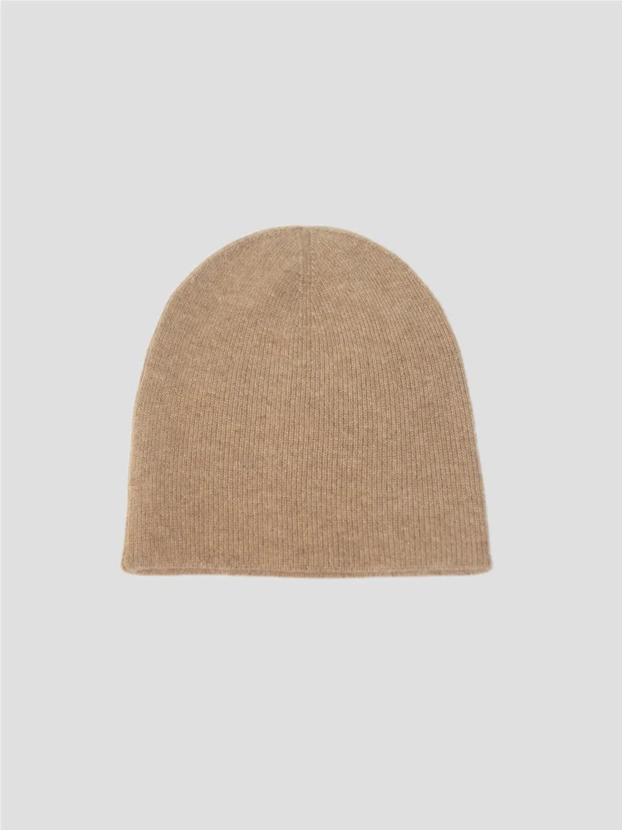 DOUBLE CASHMERE BEANIE