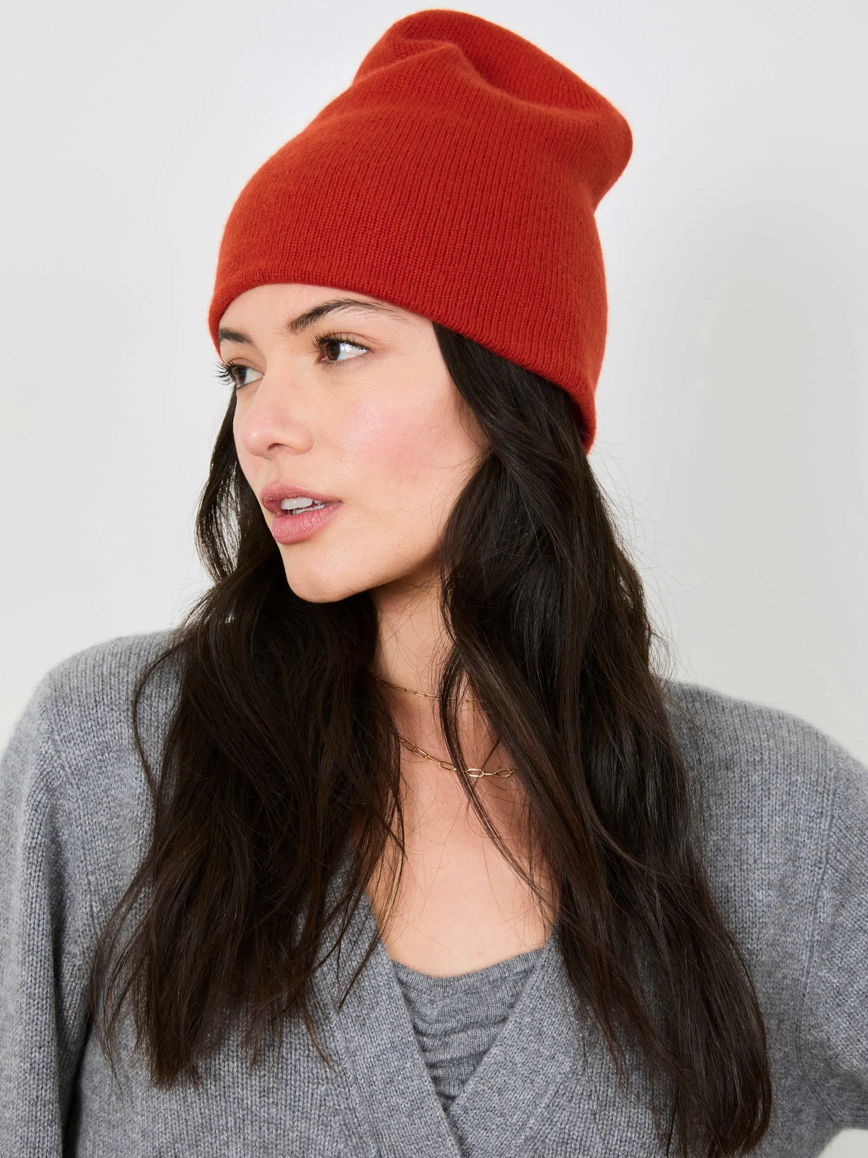 DOUBLE CASHMERE BEANIE