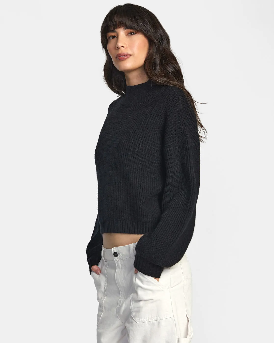 Dream Cycle Turtleneck Sweater - Black