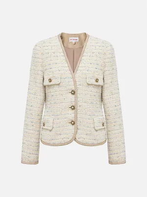 EP YAYING Tweed Chanel-Style Jacket