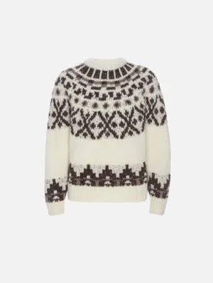 Fair Isle Sweater -- Cream Multi