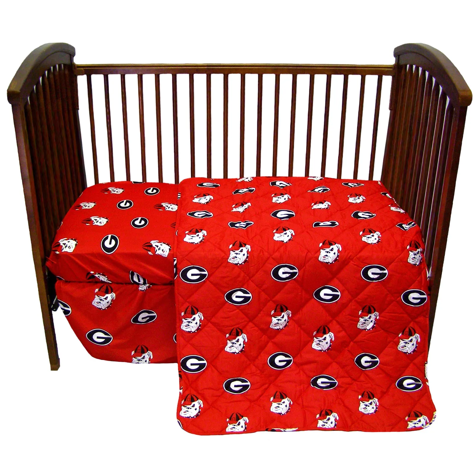 Georgia Bulldogs 4 piece Baby Crib Set