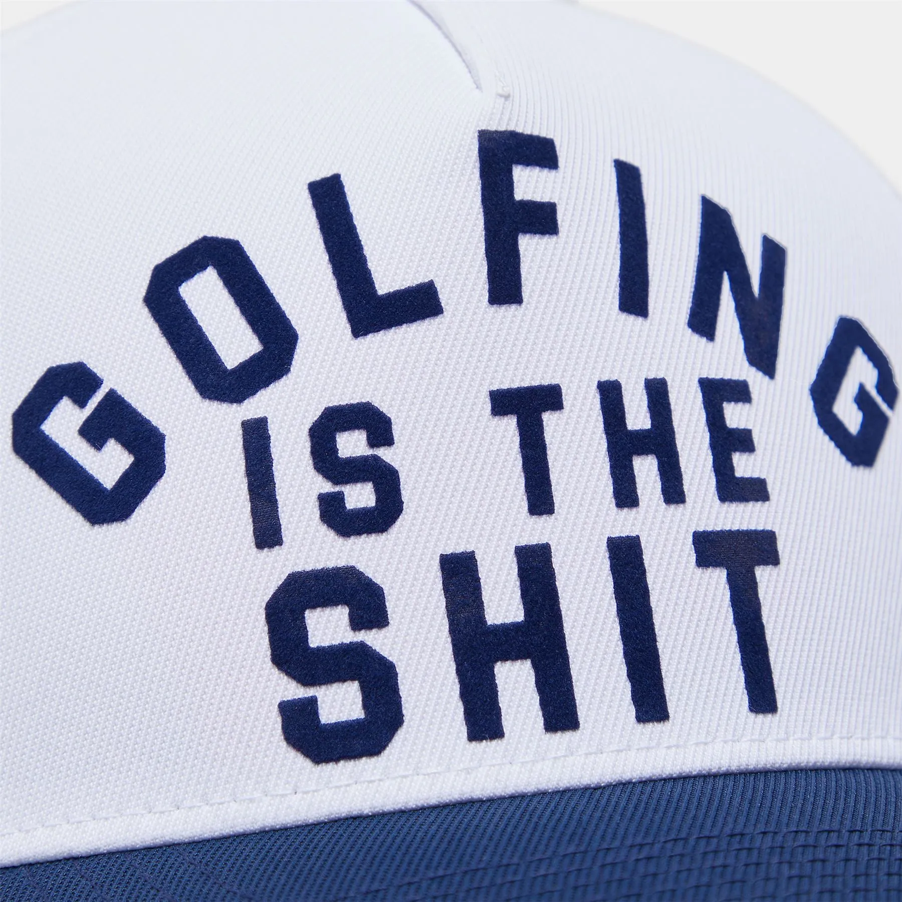 Golfing Is The Sh*t Stretch Twill Snapback Hat Snow - AW23