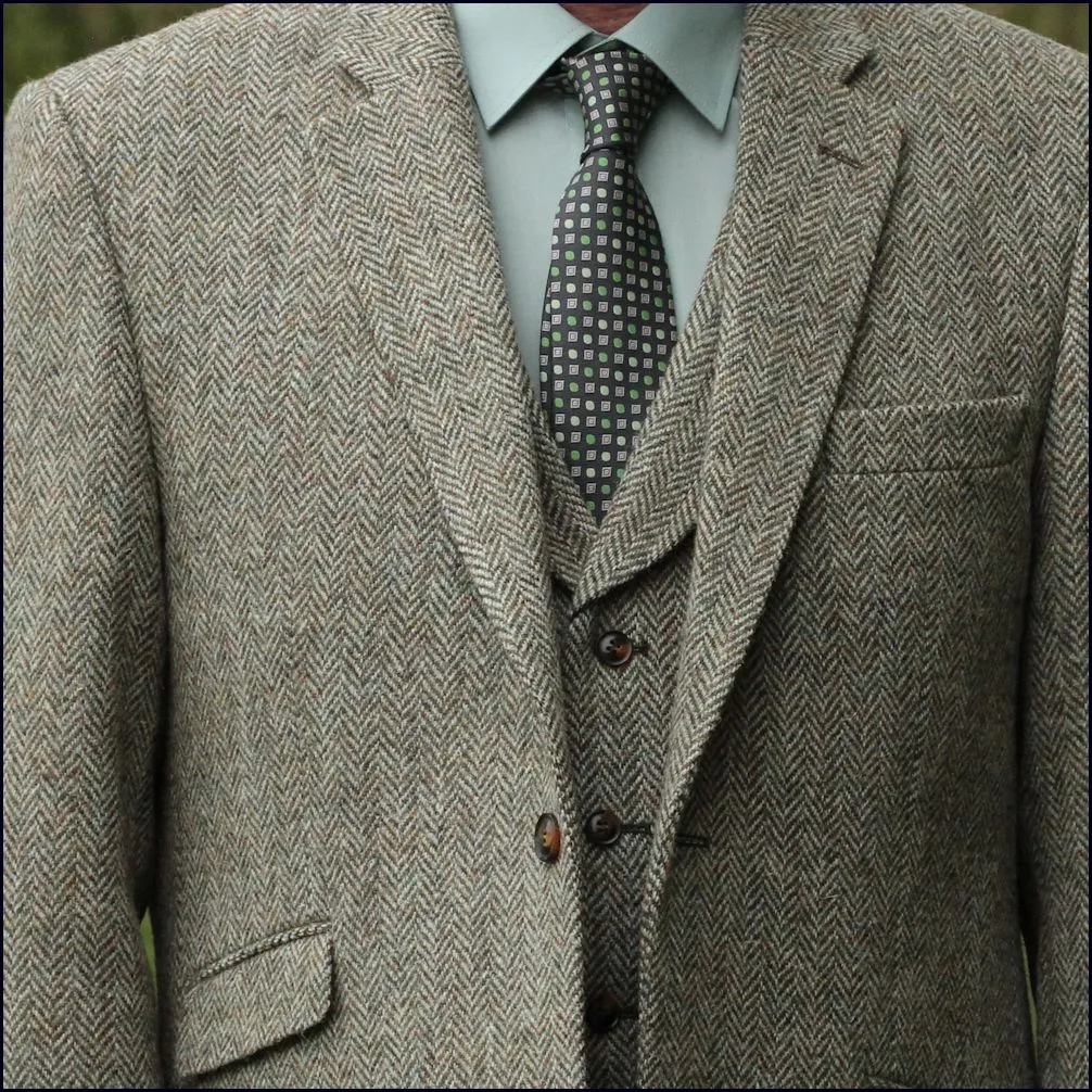 Harris Tweed Beige Herringbone Jacket*