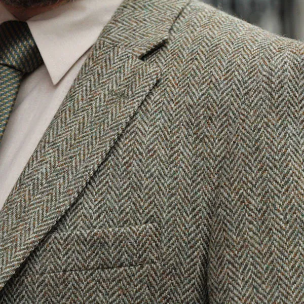 Harris Tweed Beige Herringbone Jacket*