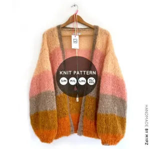 Knit Pattern – MYPZ Basic Light Mohair Cardigan Orange No10 (ENG-NL)