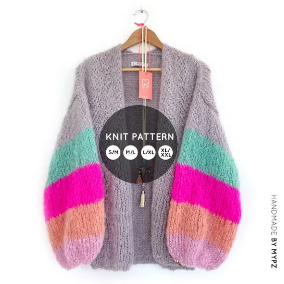 Knit Pattern – MYPZ Basic Light Mohair Cardigan Summer Vibes No10 (ENG-NL)