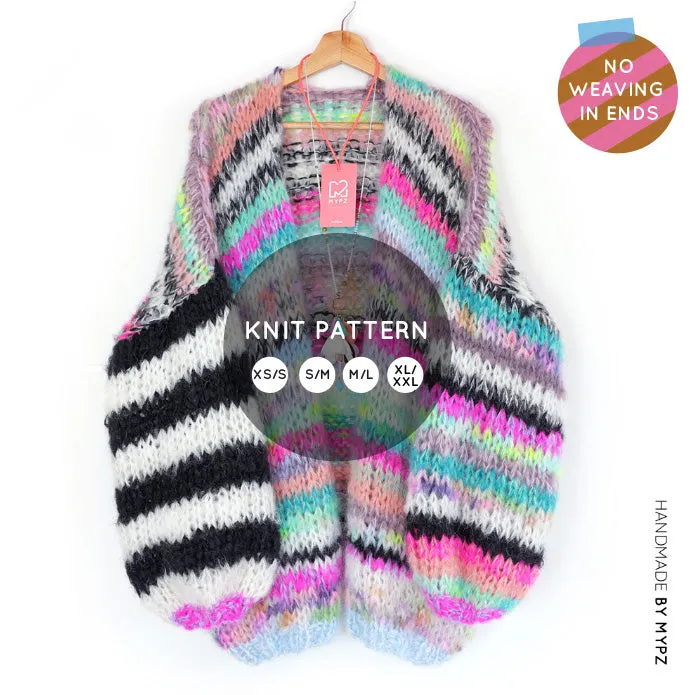 Knit pattern – MYPZ Chunky Mohair Cardigan Indian Summer No.15 (ENG-NL-DE-NO)