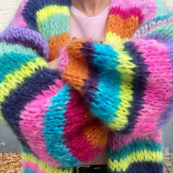 Knit pattern – MYPZ Mohair Rainbow Cardigan No.15 (ENG-NL-DE)