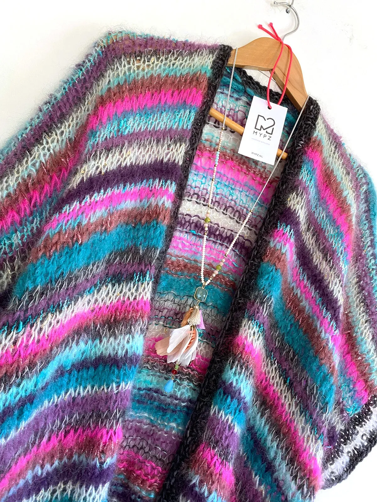 Knitting kit – MYPZ Light Mohair Cardigan Island Breeze No10 (ENG-NL)