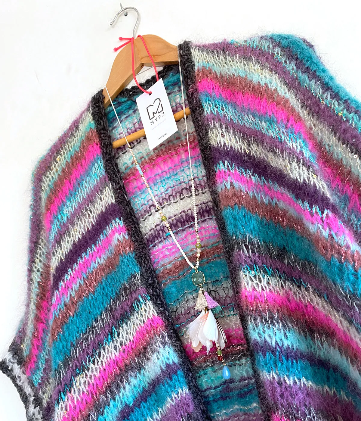 Knitting kit – MYPZ Light Mohair Cardigan Island Breeze No10 (ENG-NL)