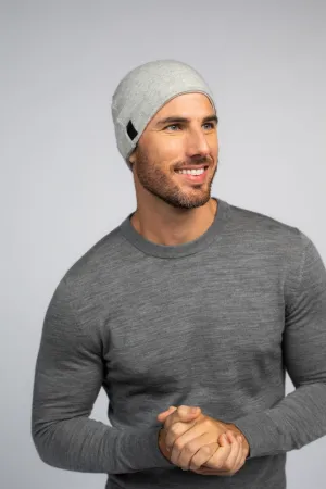 Light Gray- Cashmere Beanie for Men