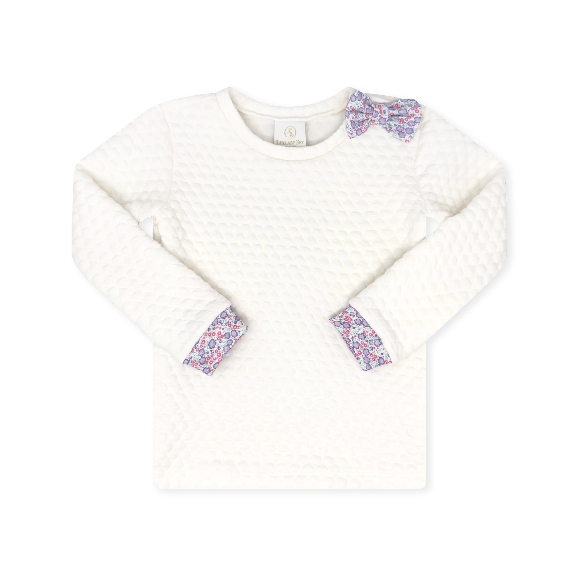 Lullaby Set Quilted Sweatshirt - Worthington White Quilted / Sweet Pea Floral