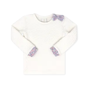 Lullaby Set Quilted Sweatshirt - Worthington White Quilted / Sweet Pea Floral