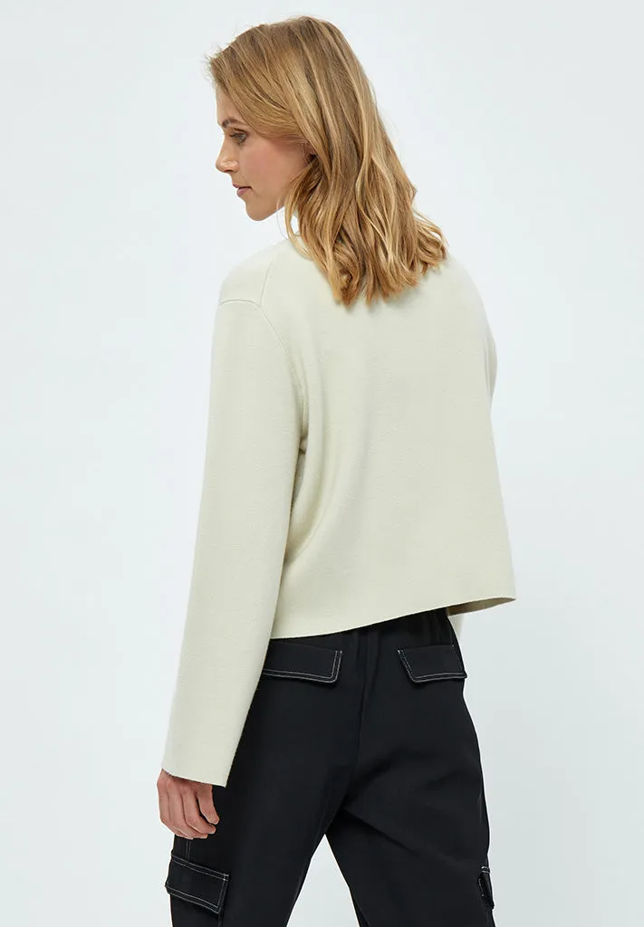 Lupi High Neck Knit Pullover - Light Birch