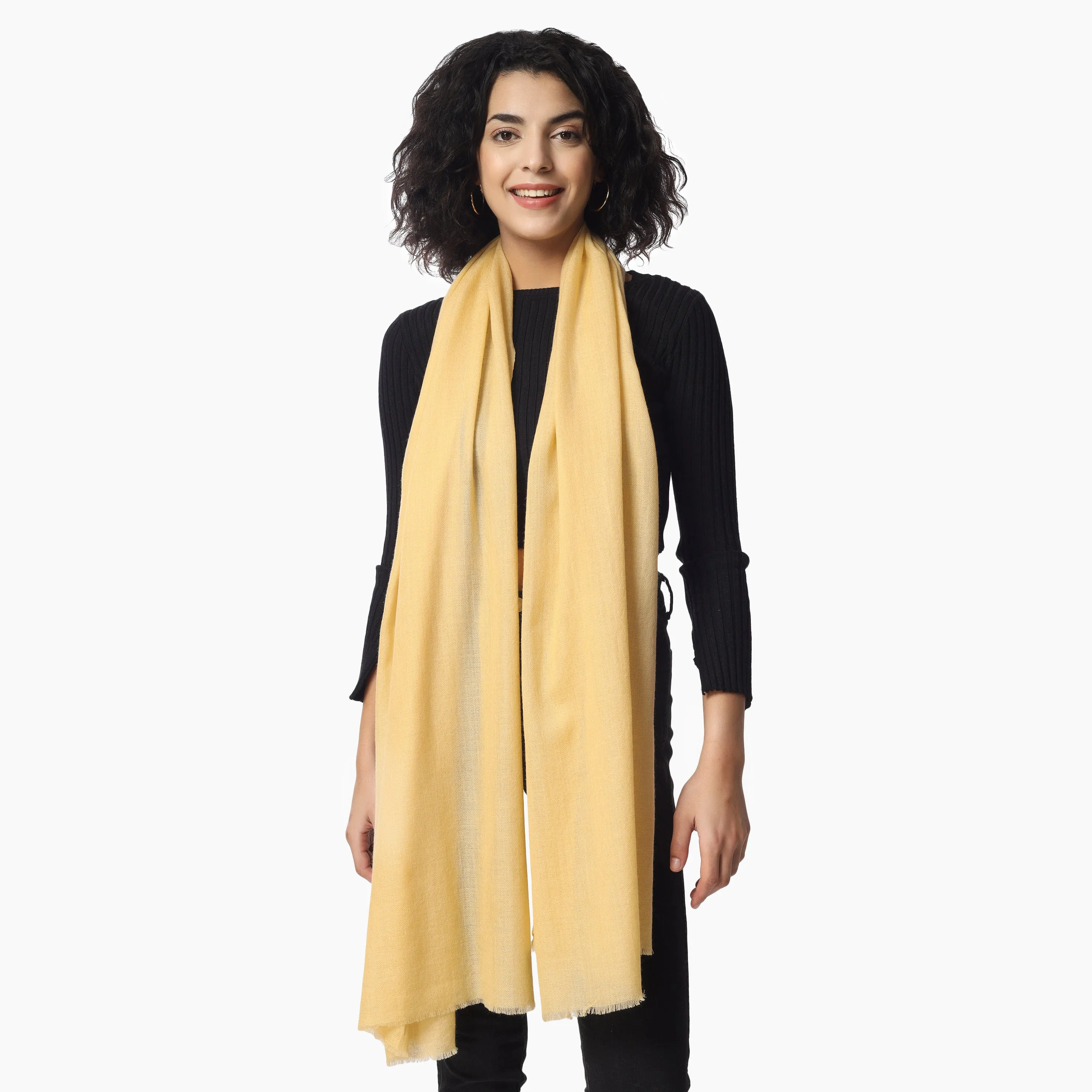 Merino Wool Scarf (Yellow)