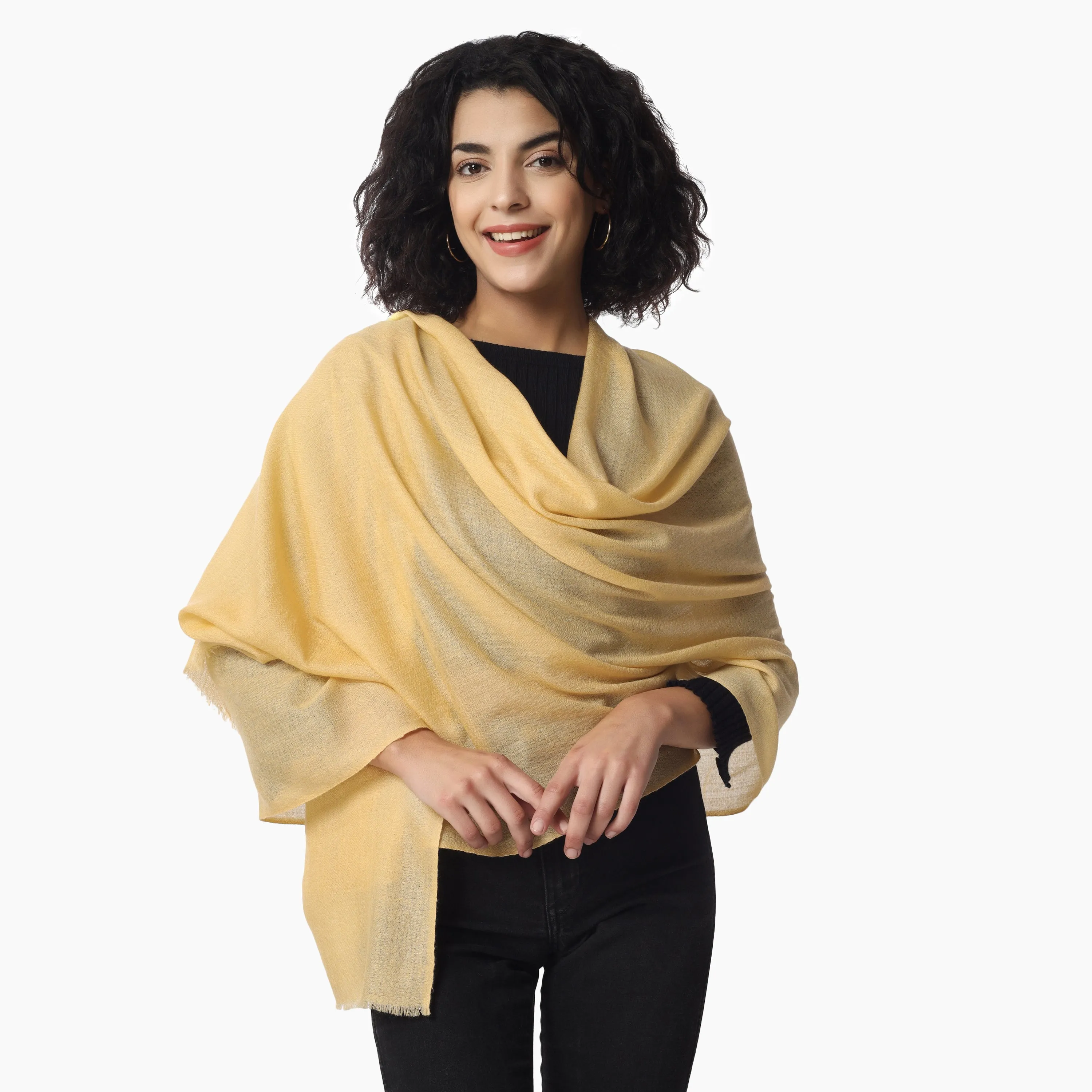 Merino Wool Scarf (Yellow)