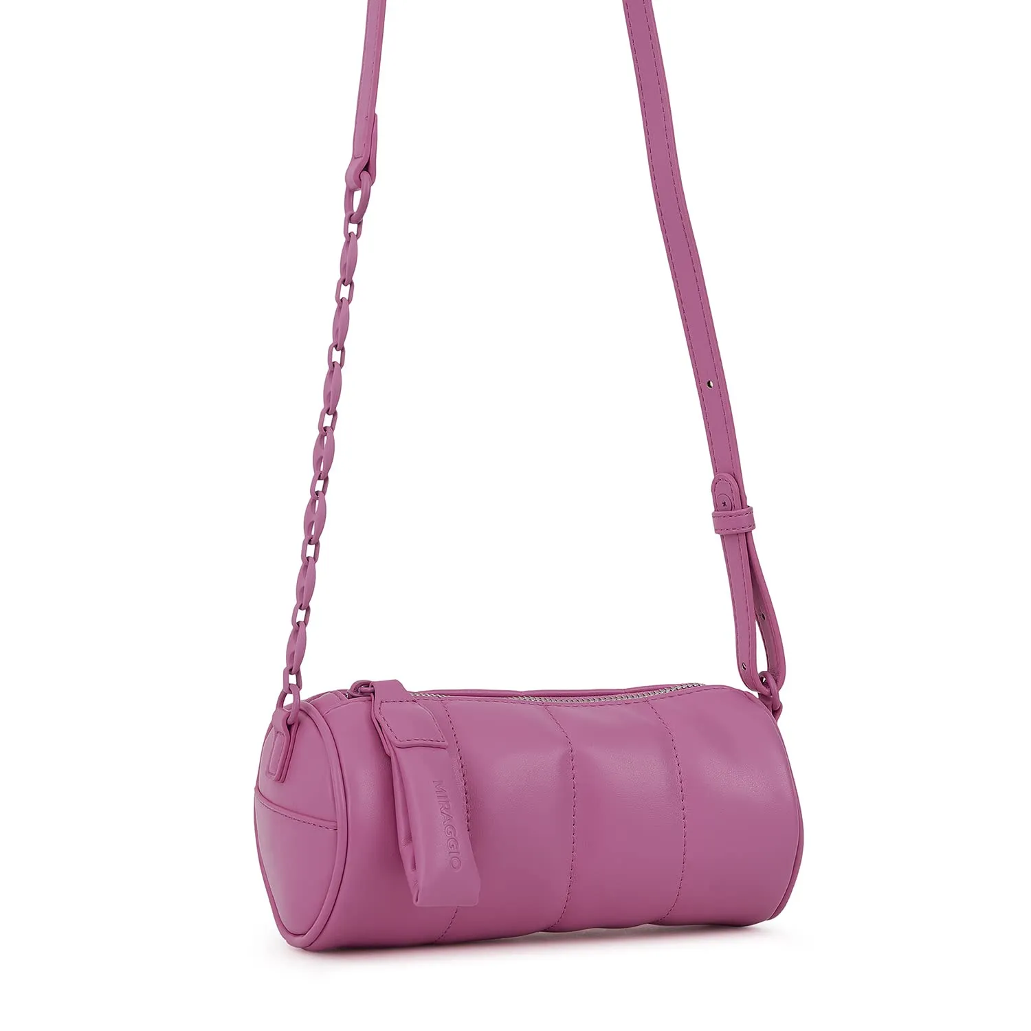 Miraggio Esme Pink Women's Quilted Sling Bag