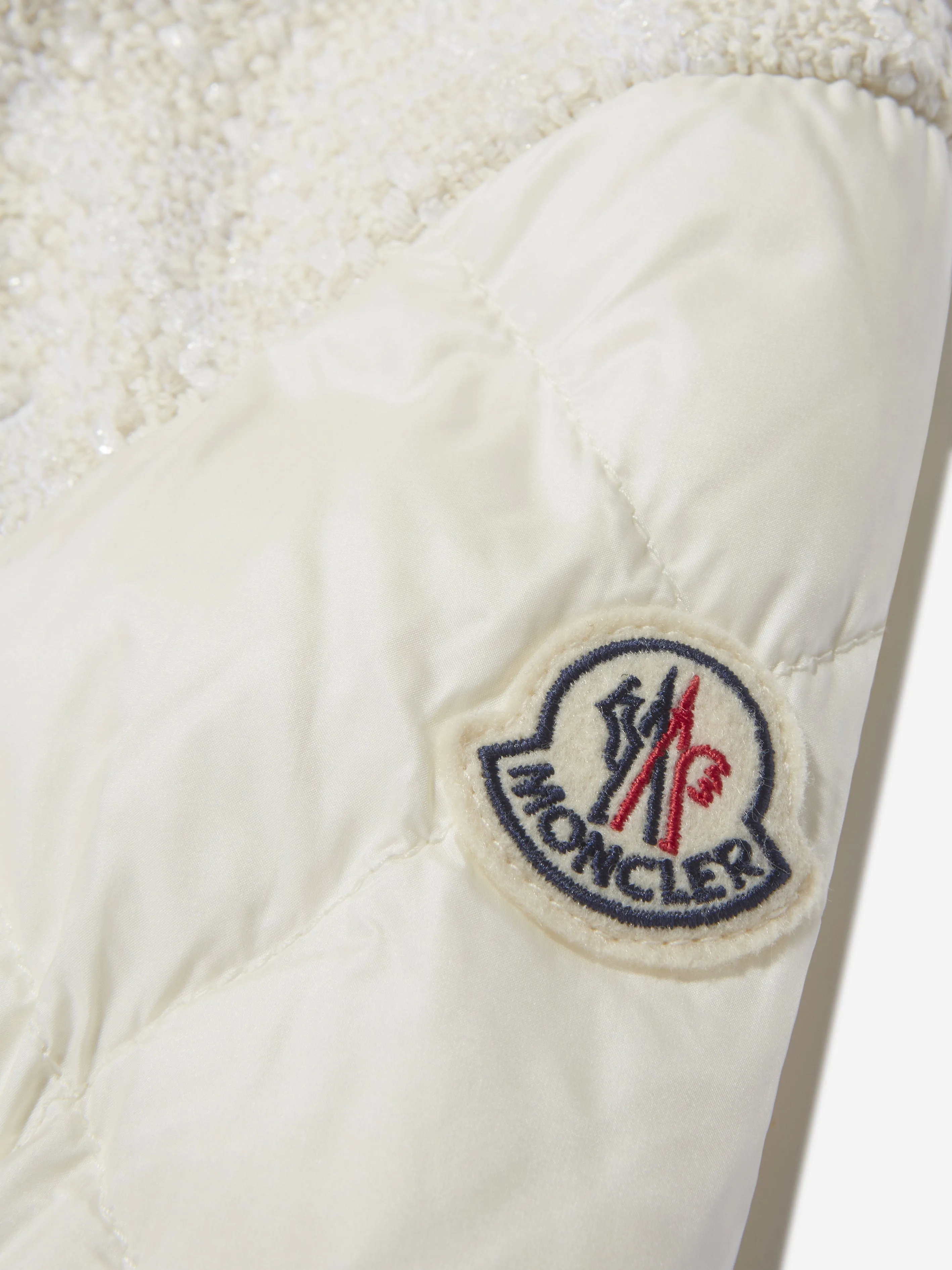 Moncler Enfant Girls Down Padded Tweed Monilya Jacket