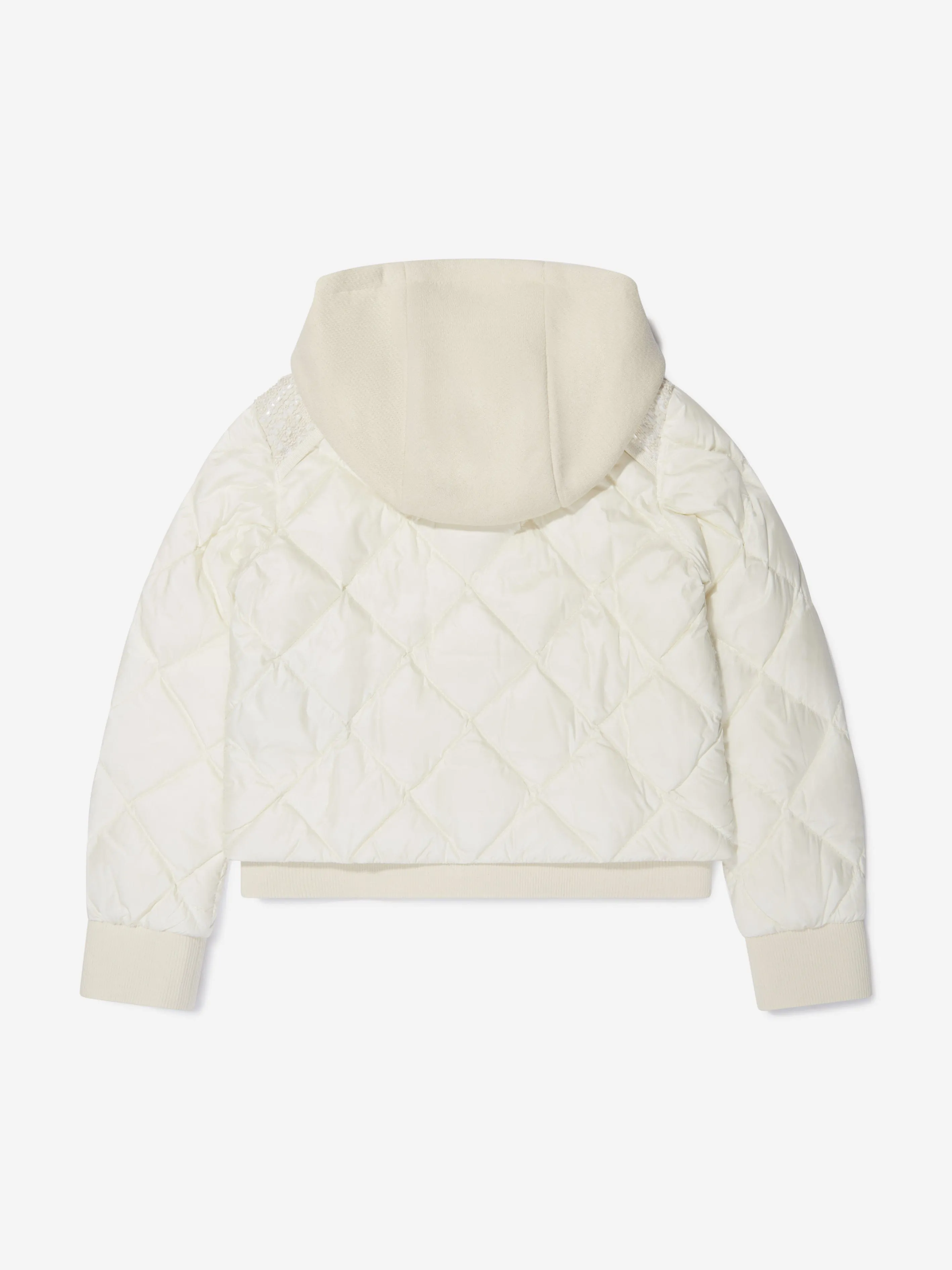 Moncler Enfant Girls Down Padded Tweed Monilya Jacket