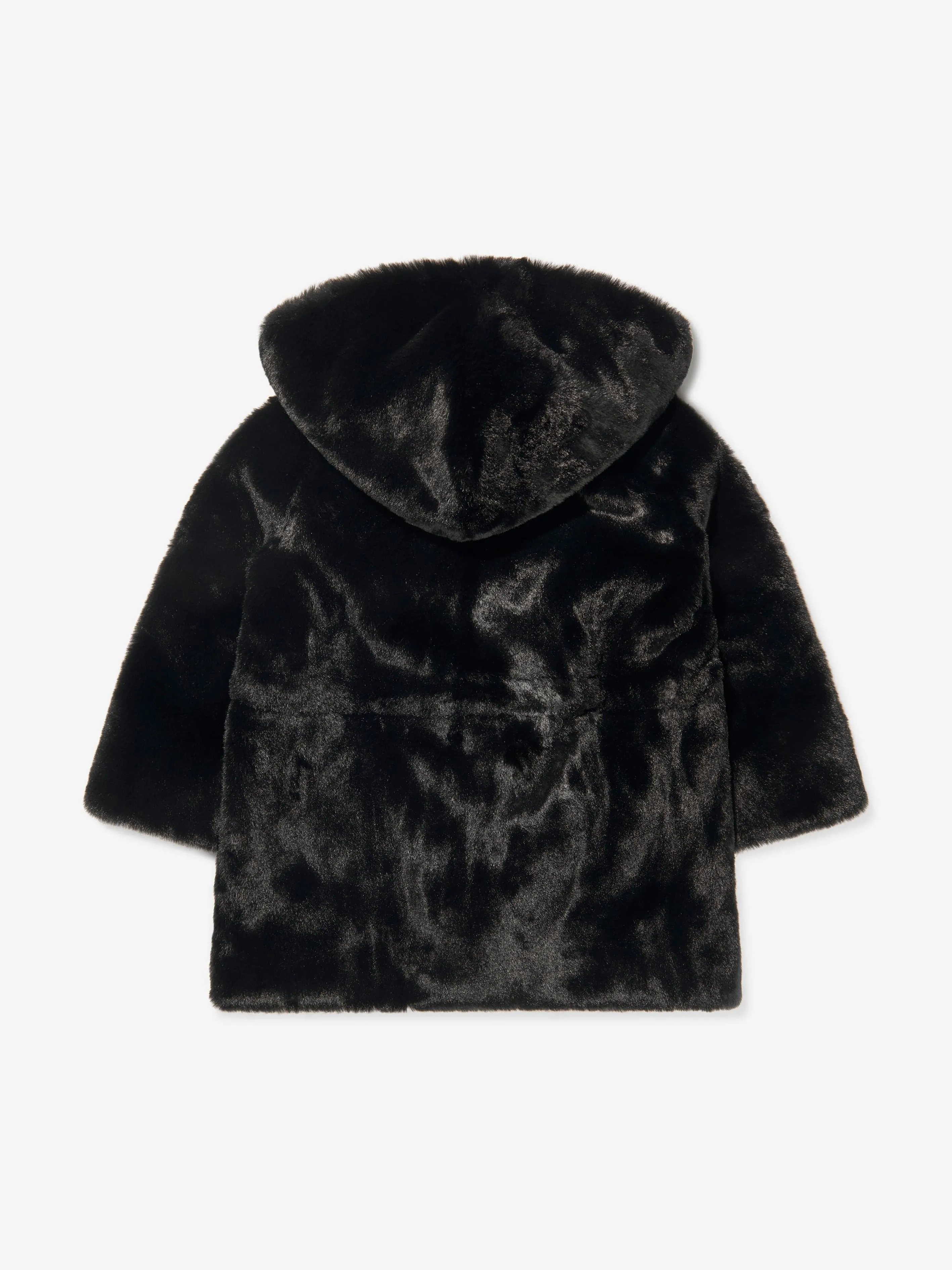 Monnalisa Girls Faux Fur Hooded Coat