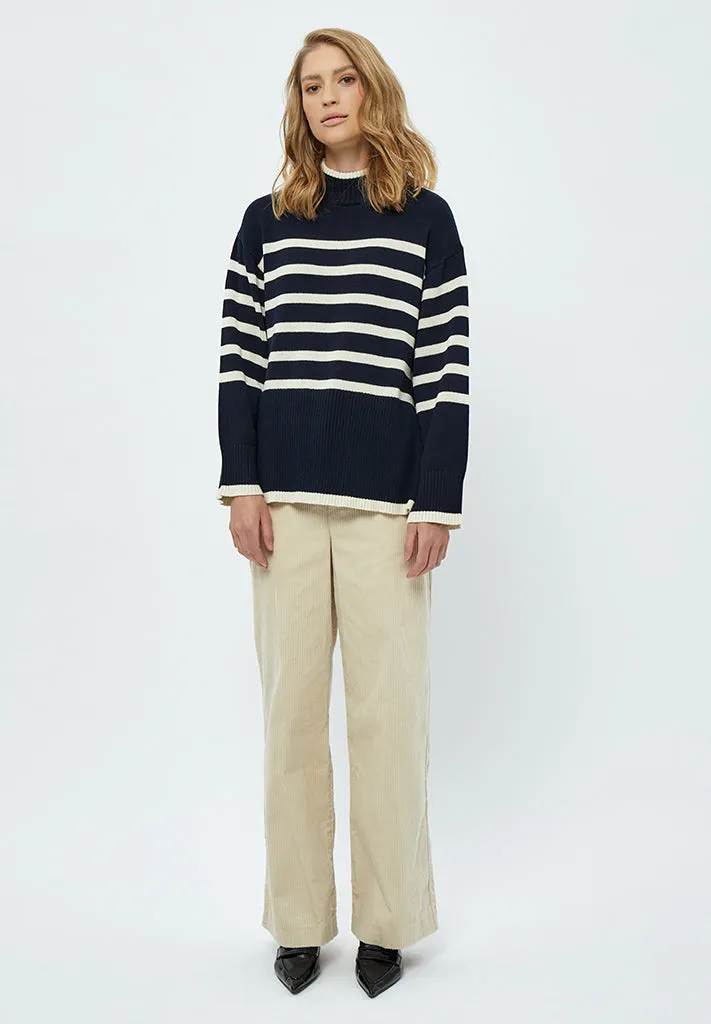 MSLeonie Turtleneck - NAVY STRIPE