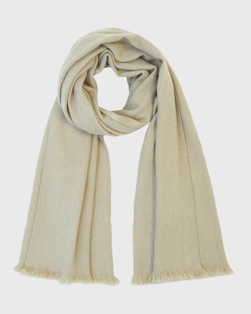 Nomad Classic Scarf (Natural Yak White Base)