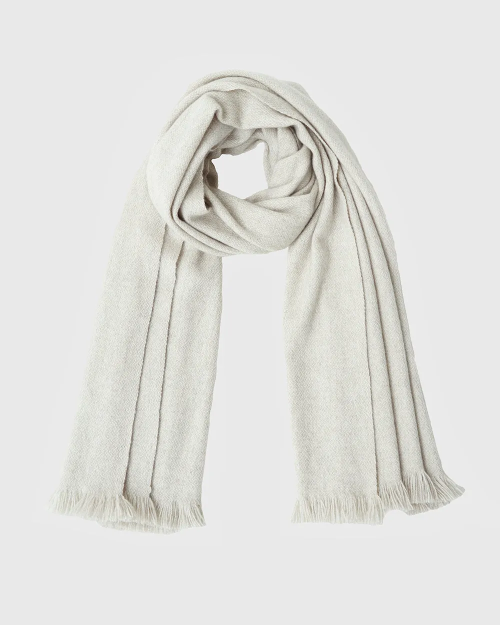 Nomad Classic Scarf (Natural Yak White Base)