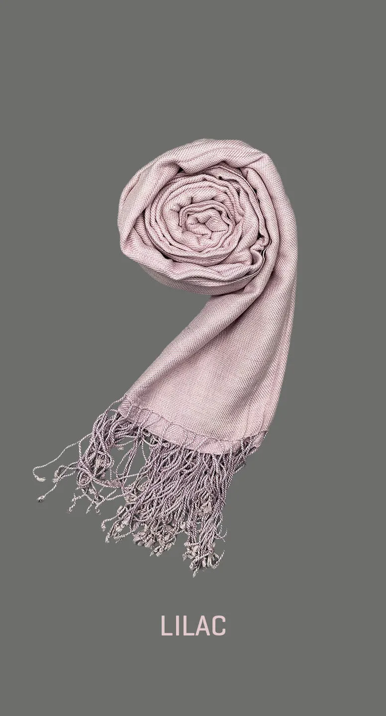 Pashmina Long Scarf - Soft Cashmere Wool