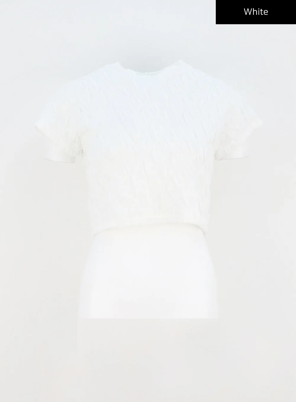 Quilted Cropped Tee  CA328