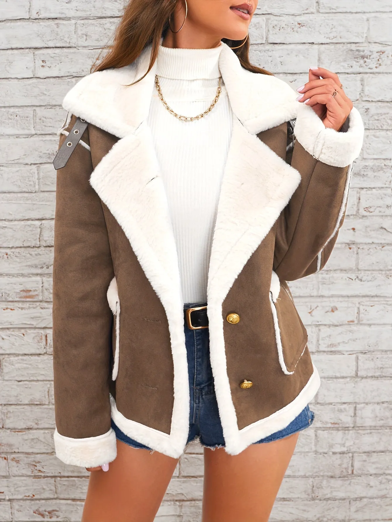 Sasha - Elegant Faux Fur-Lined Winter Jacket