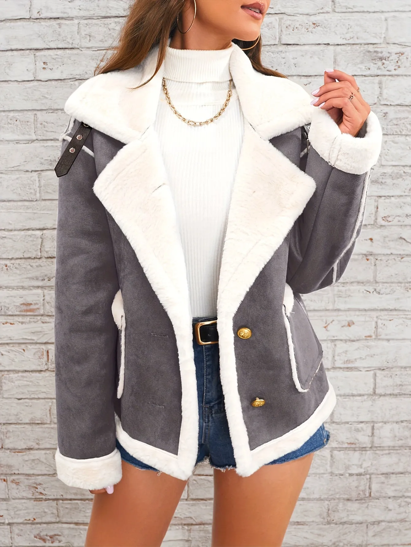 Sasha - Elegant Faux Fur-Lined Winter Jacket