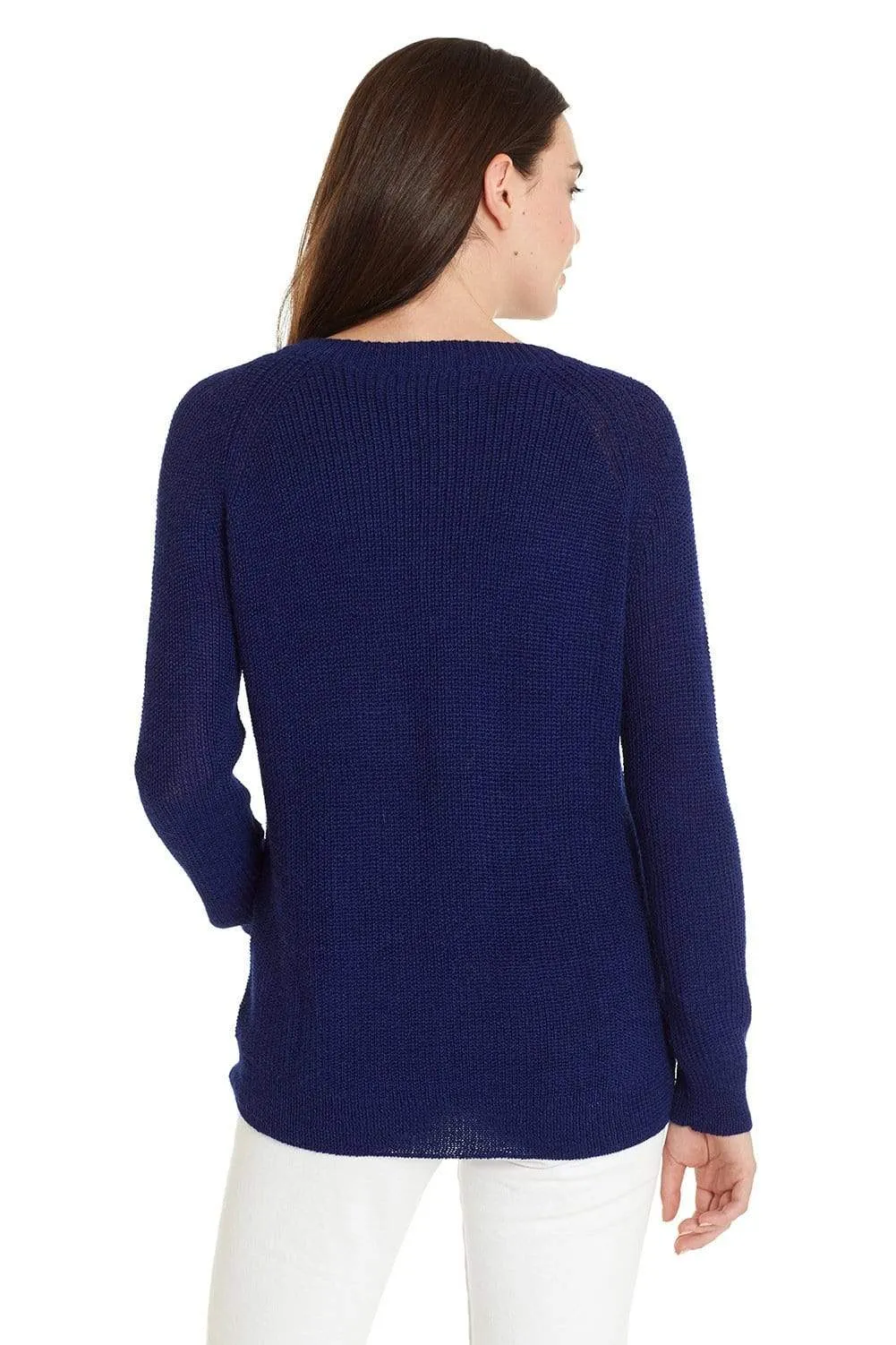 Slouchy Baby Alpaca Sweater Crew Neck Pullover