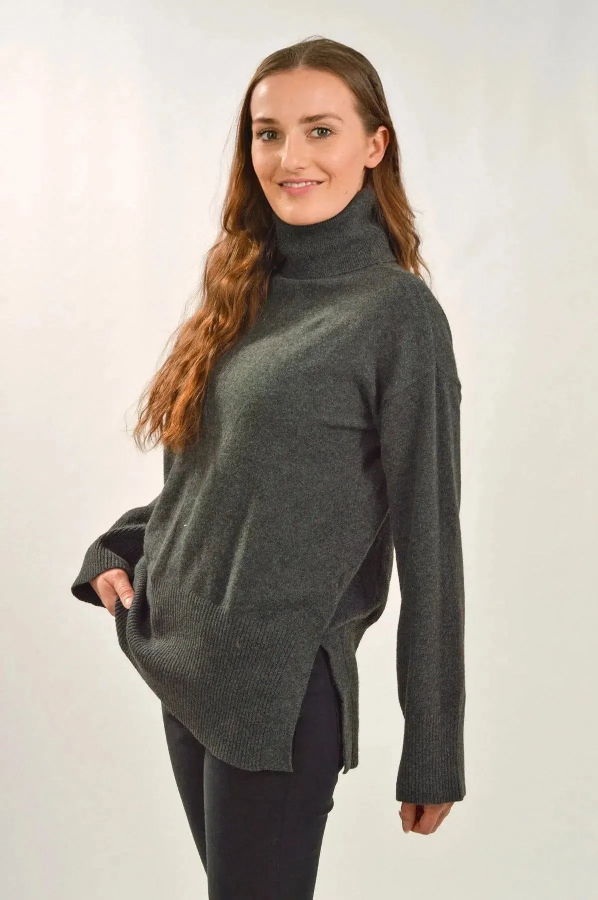 Soft Fine Knit Roll Neck Jumper