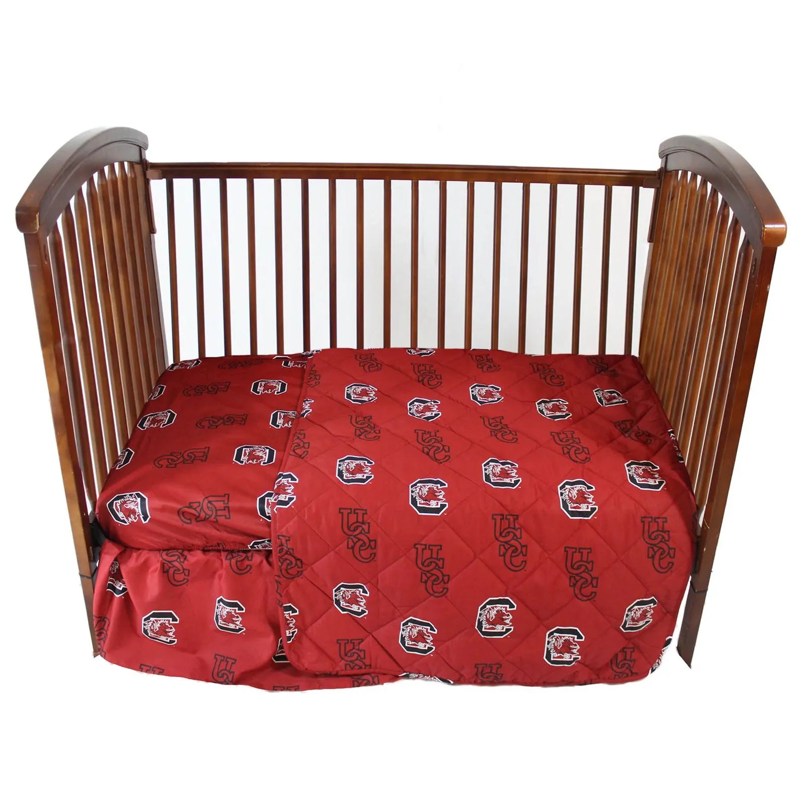 South Carolina Gamecocks 4 piece Baby Crib Set