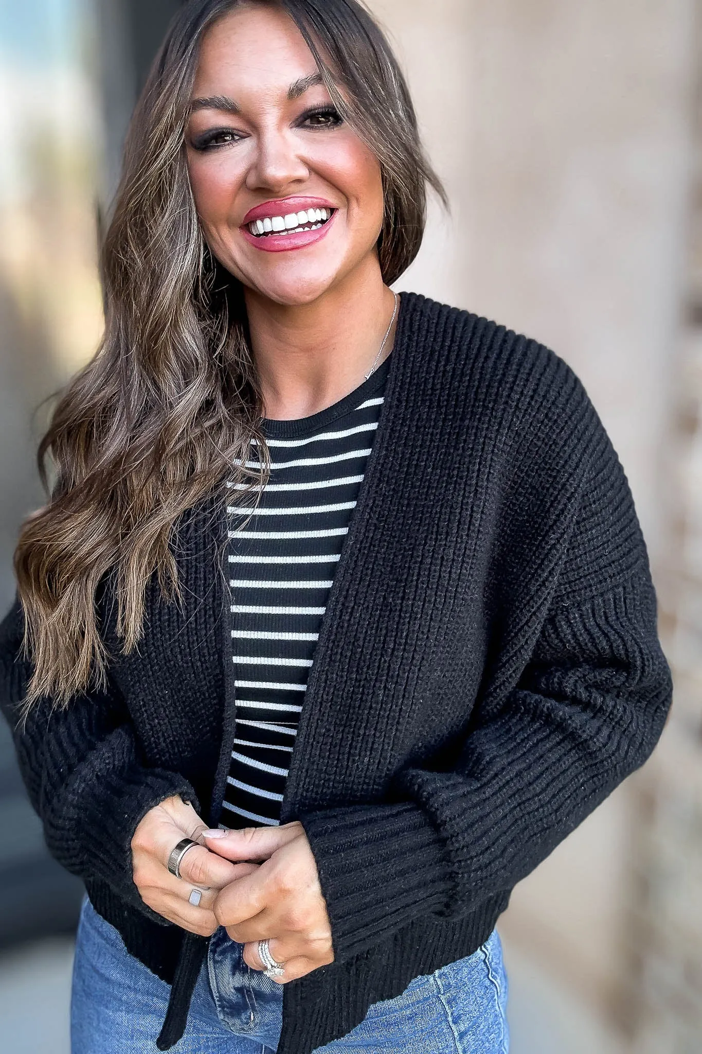 Sweater Black Cardigan