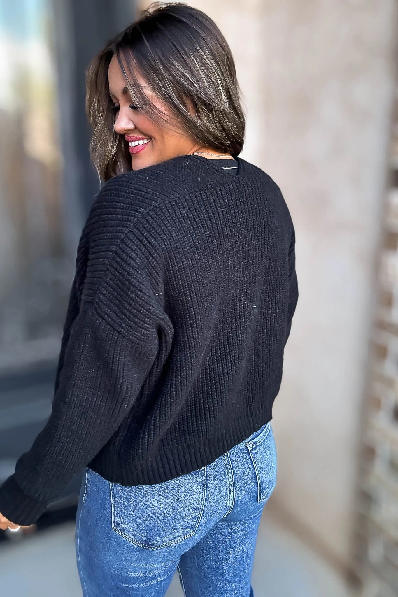 Sweater Black Cardigan