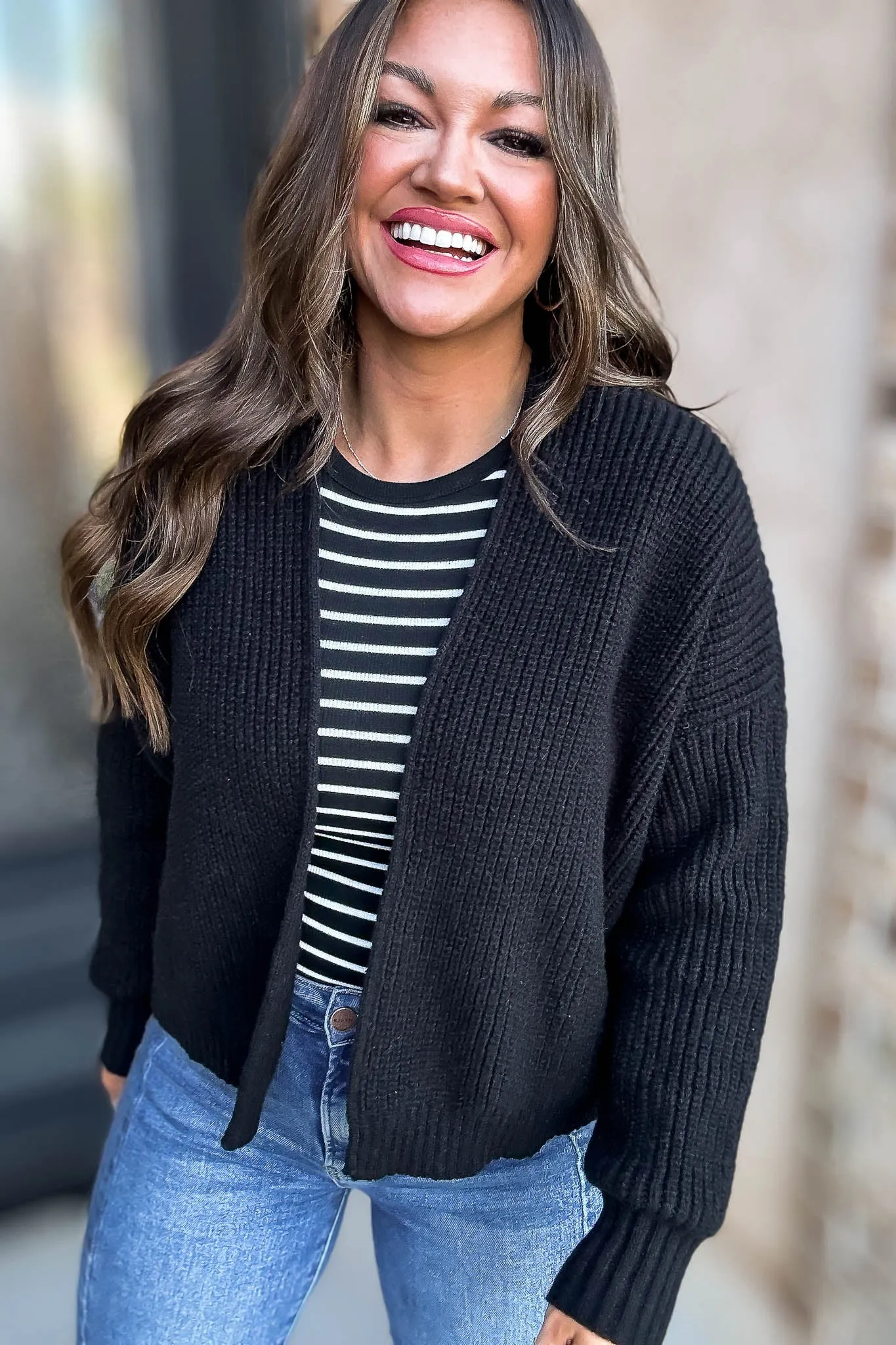 Sweater Black Cardigan