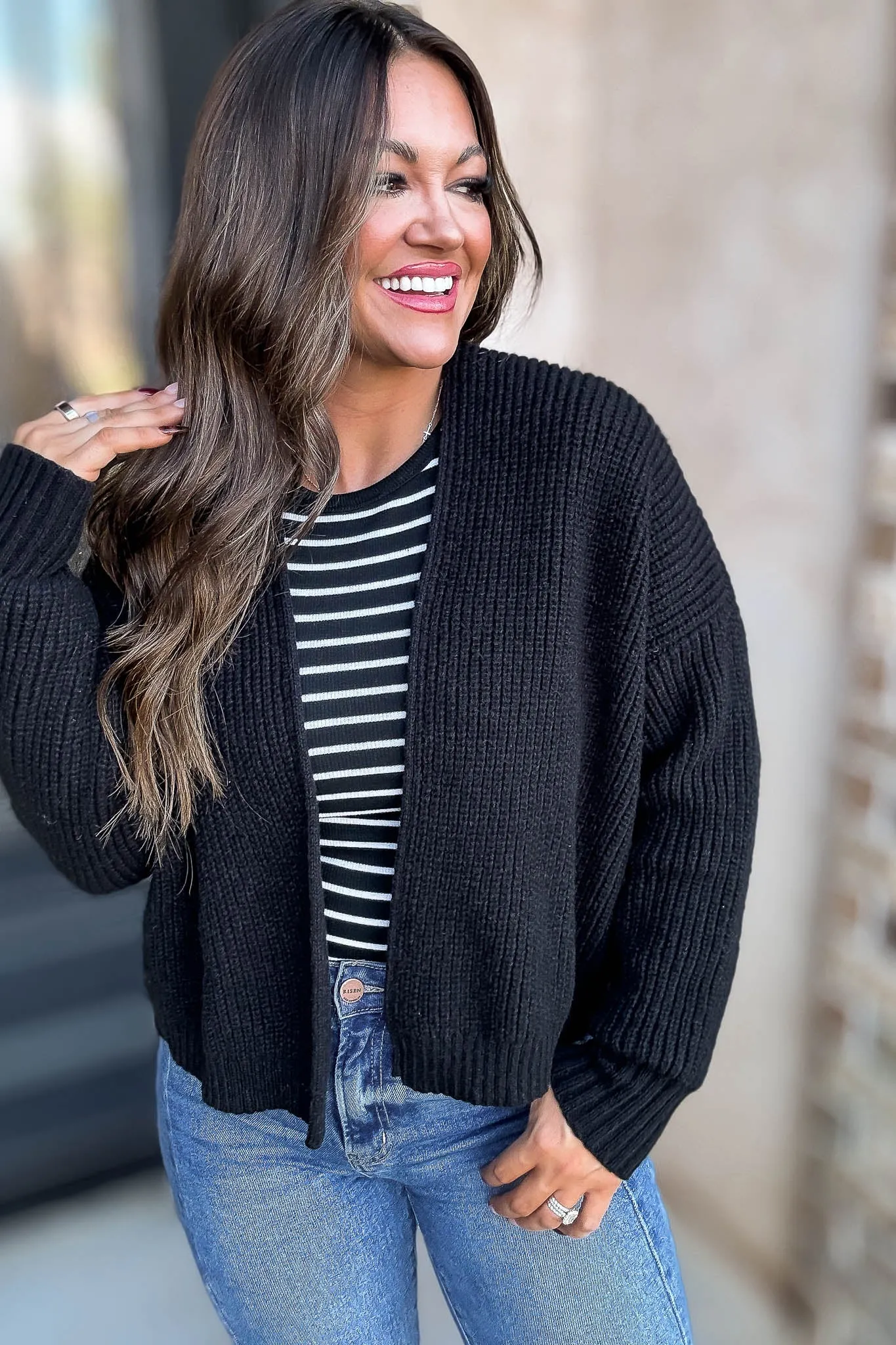 Sweater Black Cardigan