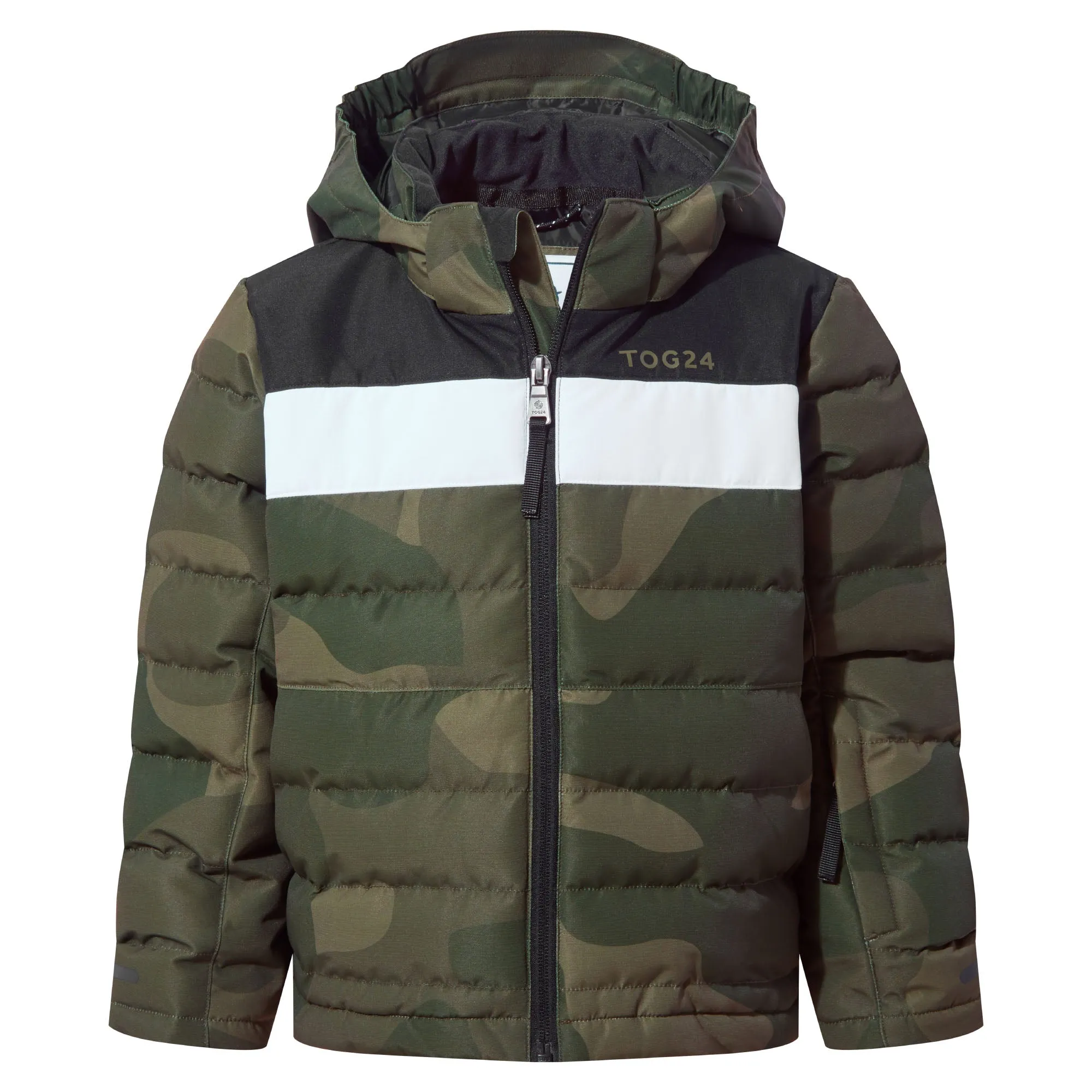 Swift Kids Ski Jacket - Khaki Pixel Camo/Black