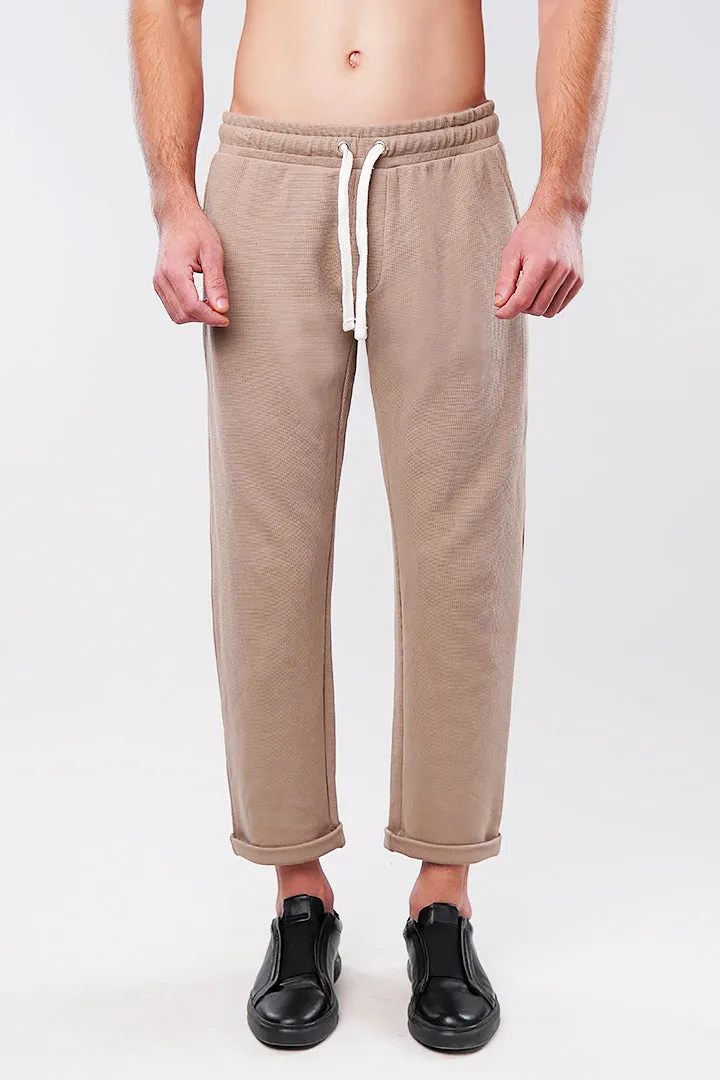 Tapered Thermal Jogger Pants - Sand